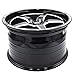 VMS Racing Black V Star Rear Drag Wheel 17X10 5X120 |5x4.75| +44 ET |7.25