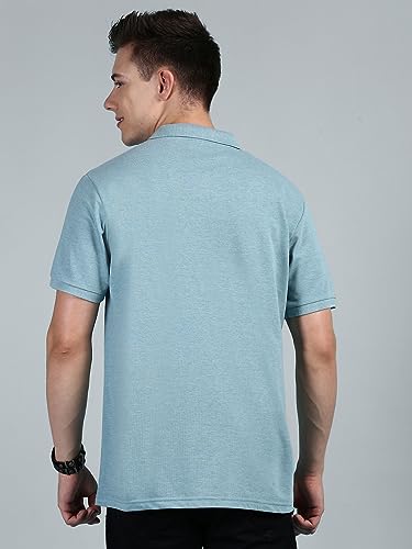 Image of Lux Cozi Men Cotton Solid Regular Fit Polo Shirt
