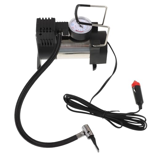 LOEFLIFA Inflador Eléctrico Portátil para Neumáticos de Coche Motor de 16 Cilindros, Compresor de Aire Compacto de Alta Presión 140 PSI, Inflador Automático para Bicicletas y Balones
