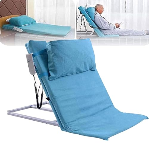 YEHOZZ Electric Lifting Bed Backrest - Electric Incline Bed Rest, Neck & Lumbar Support, Snoring Relief Pillow Lifter, 2-65° Angle Adjustment, Breathable and Comfortable for Disabled, & Injured,Blue