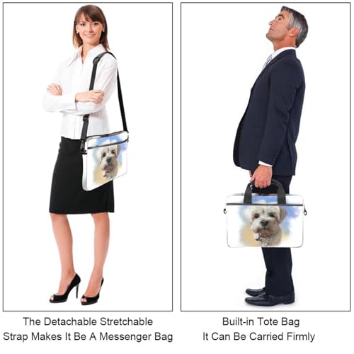Maletín laptop contra impactos bolso bandolera Shih Tzu para ordenador 36.7 cm 2