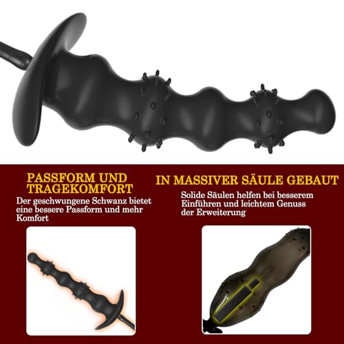 Plug anal gonflable et poire à lavement BDSMAGE pour couples