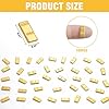 100 Pieces Tiny Fake Gold Bar for Crafts Dollhouse Miniatures Mini Gold Bars for Dollhouse Fairy Garden Micro Landscaping Decoration #2