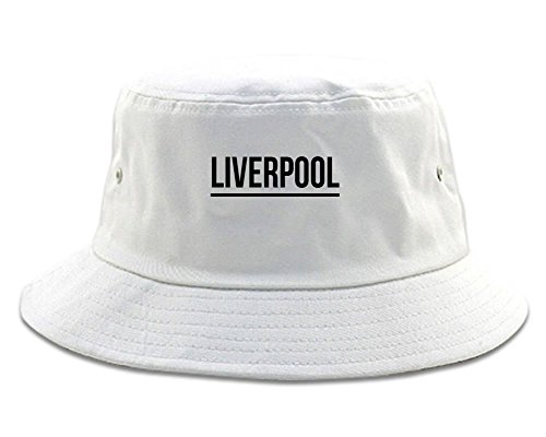 Kings Of NY City of Liverpool Simple Underline Bucket Hat White