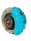 SCOOBYS PAINTS BACK IN THE MIX Premium High Heat Resistant Brake Caliper Paint, 400ml Aerosol Spray, Multi-Color Metallic Finish, Engine and Wheel Restoration (Bad Boy Blue)