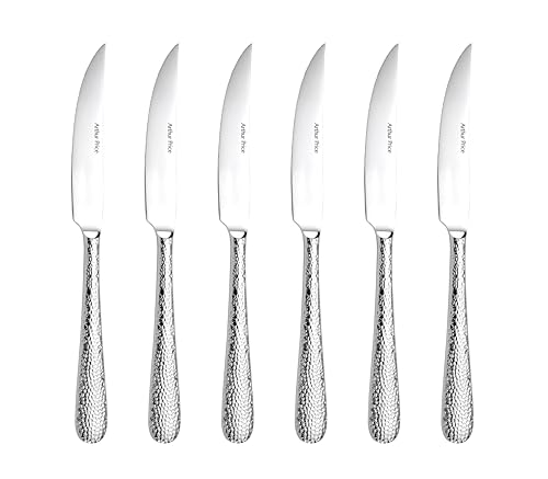 Arthur Price ZAVA0841 Avalon Set 6 Steak Knives, Stainless Steel,...
