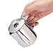 Tazza da caff¨¨ in acciaio inox Tazza da latte Brocca con brocca e coperchio per caff¨¨ Latte Art per cucina da ufficio con manico(350mL)