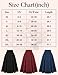 Belle Poque Women's Flared A Line Skirt High Waist Pleated Skirt Black,Large