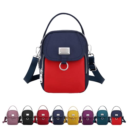 Waterproof Women Crossbody Bag Elegant Oxford Messenger Bags Simple for Work, Multi-pocket Storage Shoulder Handbag