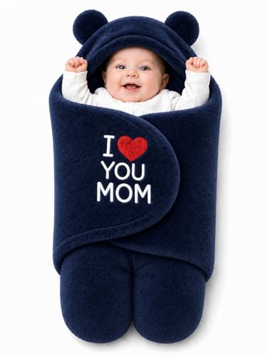 Image of BRANDONN Baby Blanket Newborn Gift Pack of Swaddle Wrapper, 0-9 Months, Length 68 cm x Width 68 cm