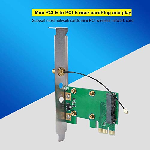 Tarjeta Adaptadora de Red PCIe - Convertidor de PCI Express a Mini PCI Express para PC de escritorio miniatura 2