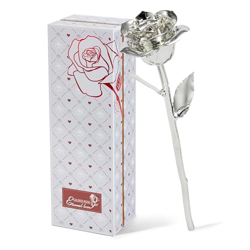 Mikasol 24K Silver Plated Rose – Elegant Eternal Flower with