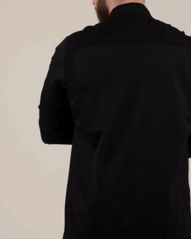 Giacca Da Cuoco Nori LS | Unisex | Bottoni Automatici | Maniche Lunghe | 65% Poliestere 35% Cotone