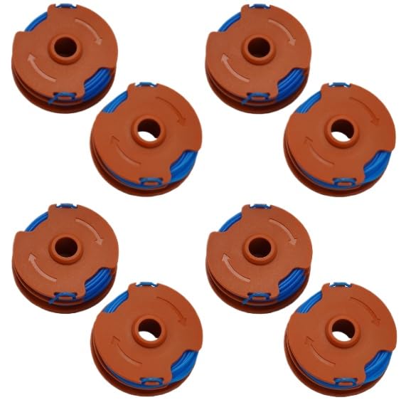 Zhanhai Strimmer Spool Line Fits for MacAllister MGT35025 MGT45028 MGT60030 String Trimmer Replacement Parts,Automatic Cord Supply Tool (8PCS)