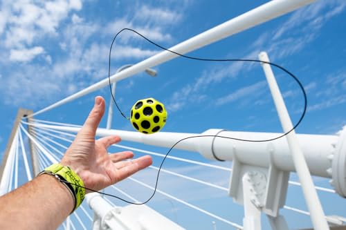 Waboba Bounceback x Returning Moon Ball - Leicht zu Greifen, Gelb - (60 mm), Einheitsgröße