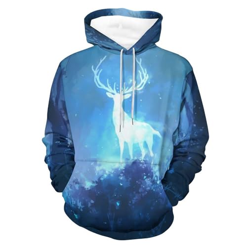 Sweat à Capuche Élan de la forêt Un Cadeau Fantastique Taille S