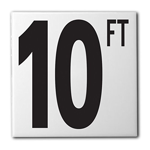 Ceramic Swimming Pool Waterline Depth Marker 