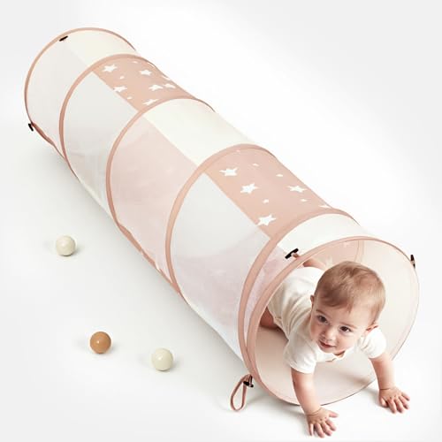 Image of Sumbababy Tunnel Toys for Toddlers: Activity Tunnels for Young Children - Crawl Tunnels for Toddlers and Babies - Pop up Dog Tunnel