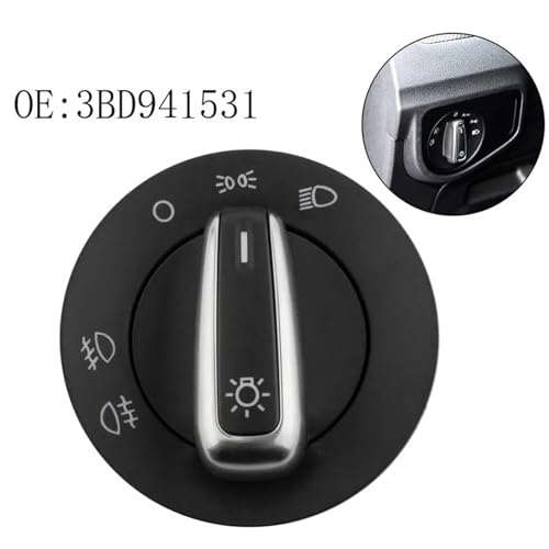 Interrupteur de commande de phare chromé antibrouillard avec finition élégante OEM - 6