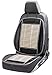 Walser CarComfort atmungsaktive Bambus-Sitzauflage, Autositzauflage mit Bambus, Sitzaufleger universal, PKW Sitzauflage in beige/schwarz