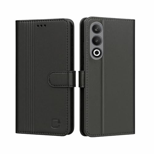 Image of AIBEX Shock Proof Flip Compatible for OnePlus Nord CE 4 5G Flip Cover Leather Finish | Inside TPU with Card Pockets | Wallet Stand | Complete Protection Flip Case- Black