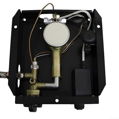 Niceminiwall Modulo bruciatore di ricambio per riscaldatore da terrazza in metallo, 47000 BTU con kit di montaggio per tubo di vetro a propano montaggio a pavimento riscaldamento esterno (A)