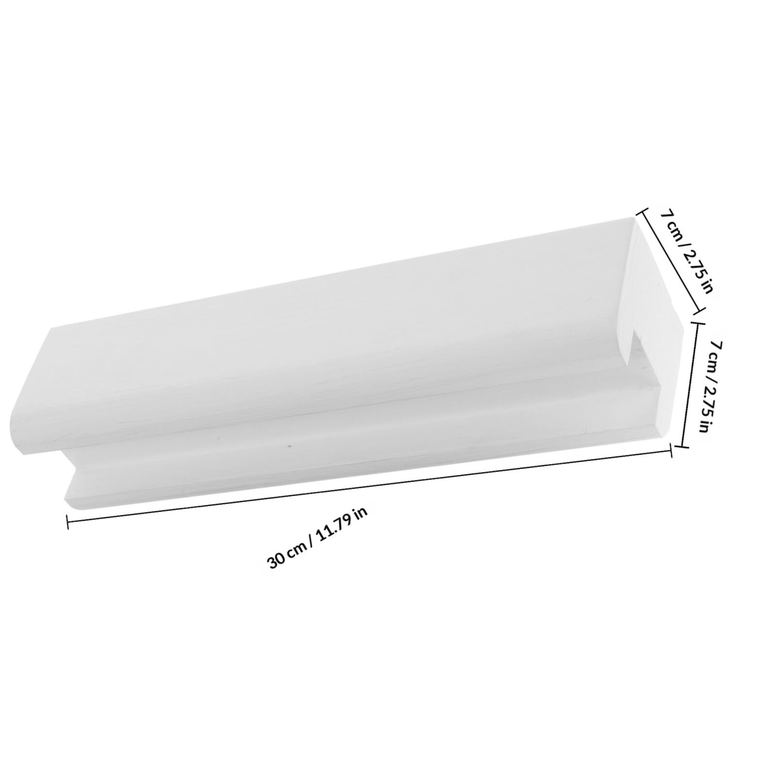 Veemoon Soporte de Espejo de Piso de Madera Blanco Base Antideslizante para Exhibición de Decoraciones en Bares y Restaurantes, Resistente y Elegante