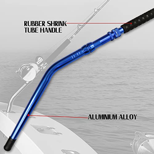 Fiblink FIBLINK Bent Butt Fishing Rod 2-Piece 5'1 Inch Saltwater Trolling Rod Heavy Roller Rod Conventional Boat Offshore Fishing Pole 50-80 Lbs thumb #4