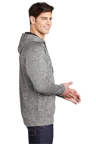 SPORT-TEK Unisex PosiCharge Electric Heather Fleece Hooded Pullover2