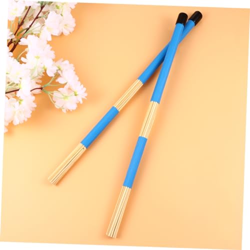 Baquetas de madera ibasenice, 1 par, para jazz y música folclórica, diseño cómodo, color azul miniatura 4