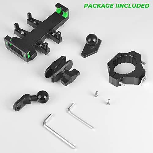 Omotor Atv/Utv 360°Adjustable Phone Holder, Mobile Holder With High-Density Metal Security Lock Device, Fits For 1.75 Inch -2 Roll Bar Utv, Polaris Rzr 900 1000 Xp/Can-Am Accessories #TOP1