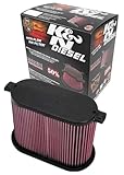 K&N Performance Diesel High-Flow Lifetime Engine Air Filter: Increase Power & Towing, Washable, Premium, Replacement Air Filter: Compatible with 2008-2010 FORD (F250, F350, F450, F550), E-0785