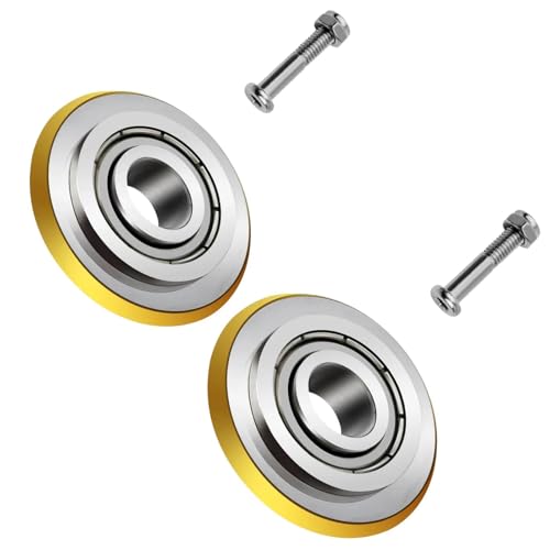 Lot de 2 roues de coupe de carrelage 22 x 6 x 6 mm avec barre de roue, durée de vie de 50 000 m par roue, roue de rechange universelle en alliage métallique...
