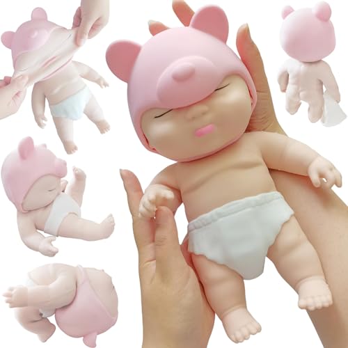 アグリーベイビーズ big スクイーズ 赤ちゃん ビッグ クリスマス 大きいサイズ 可愛い 玩具 ストレス解消 人形 おもちゃ 子供 グッズ (パンツ、帽子、3つの色の中からランダムに1つがプレゼントされます。)(BIG赤ちゃん)