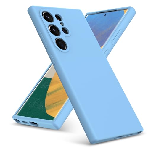 Coque Samsung S25 Ultra silicone résistant aux chocs protection fine et douce bleu