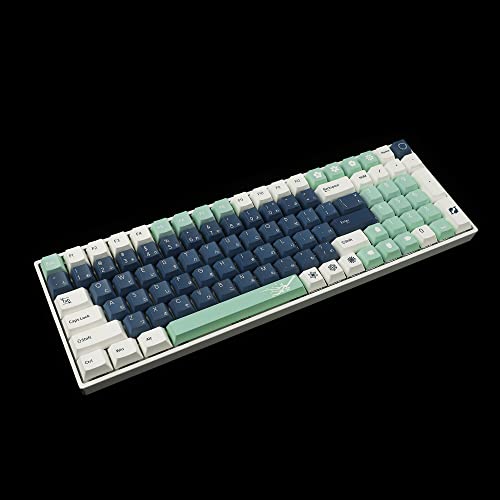 Image of 145 Heraldry Cherry Profile Dye Sub Thick PBT 5 Sides Mac Keycaps Set for ANSI 104 87 61 96 75 GMMK NCR80 Mx Keyboard