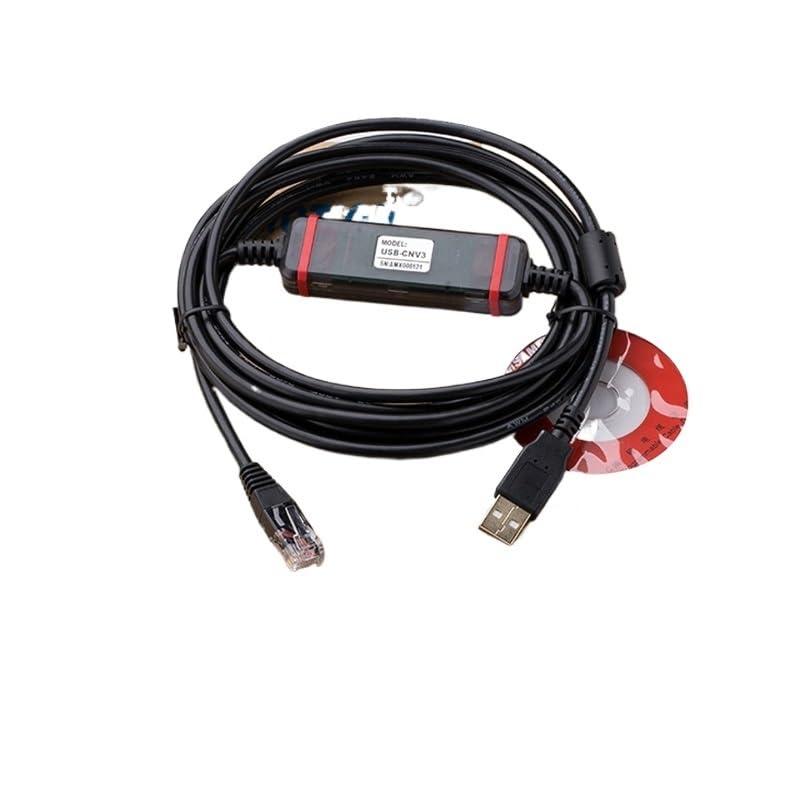 Suitable for NB/NJ/NS/NW0 Series Programming Cable USB-CNV3 Data Download line Communication line(Moisture and dustproof)