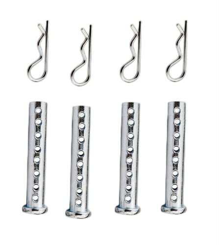 4-20Pack Multi-Hole Porous Eye Pins Clevis Pins Adjustable Clevis Pins kit, Fastener for Farming Machine Air Cool Diesel Engine Accessories (M12, 4)