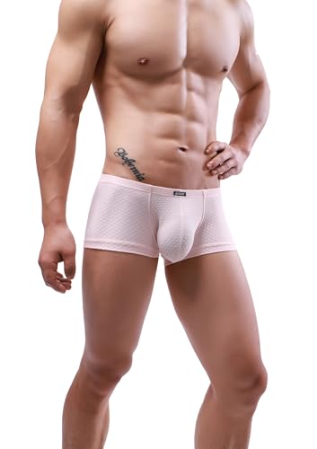 IKINGSKY Men's Four Way Stretch Bulge Boxer Briefs Sexy Low Rise Pouch Shorts Soft Underpanties for Men2