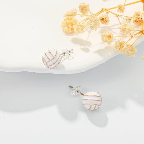 Volleyball/Softball/Football/Soccer Sports Earrings for Women Gilrls, 3D Earrings Stuff Accessories for Women Mom Sports Fan Sport Lovers Jewelry Gifts4