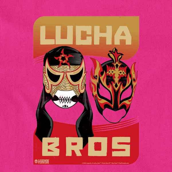 Pop Threads Lucha Bros Masks Penta Zero M Fenix Lucha Libre Baby Toddler Kids Girl Boy T-Shirt2