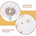 TOVINANNA Bridal Lace Plume Folding Fan with Rhinestone and Pearl Accents Decorative Handheld Fan for Women for Wedding Lolita Dance and Fashion Show Accessory