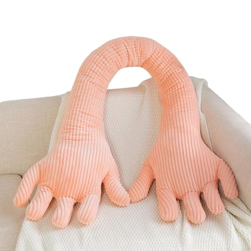 Ziennhu Cuscino a Mano in Pile Divertente, Cuscino a Forma di Braccio, Cuscino a Forma di Palmo, Cuscino di Design Ergonomico, Cuscino per Gambe Addormentate, Cuscino per Dormire Laterale