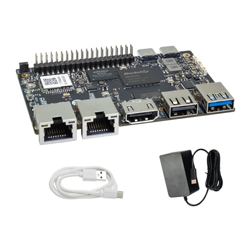 youyeetoo Banana Pi BPI-M5 Pro Single Print Computer, RK3576, 8GB RAM, 6 Tops NPU, 4K Video, Dual GbE, WiFi 6, BT5, PI-co Development Commission, Support Android Debian (M5 Pro Base Set)