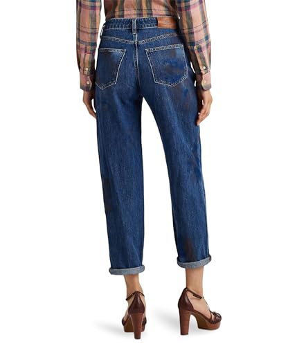 LAUREN Ralph Lauren Women's High-Rise Relaxed Cropped Jeans in Atlas Wash Atlas Wash 142