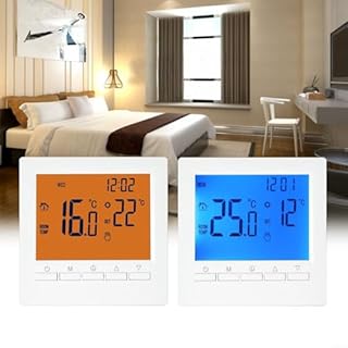 Termostato digitale programmabile per la casa Display LCD Regolatore della temperatura ambiente Controllo riscaldamento a pavimento Kit termostato digitale (blu)