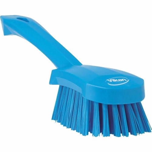 Image of Vikan 41923 Brush,Washing,Stiff,10 inch,PP /PBT,Blue
