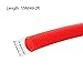 Tool parts Wiring Loom Tubing Corrugated Flexible Conduit 15M/49.2ft - 14.3mm/0.56 ID Red