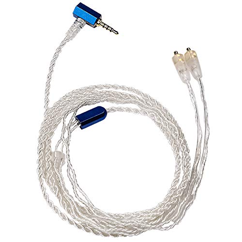 Light Harmonic 2.5mm Audio Silver Plated Cable Connector Braided Aux Cord Light Harmonic 2.5mm Audio Silver Plated Cable Connector Braided Aux Cord