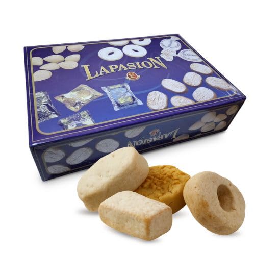 LAPASION – Surtido De Polvorones, Mantecados Caseros Y Rosco De Vino | Hojaldre Españoles Para Regalo | Artesanos| Chuches Navidad | Contienen Almendras | Caja De 3kg